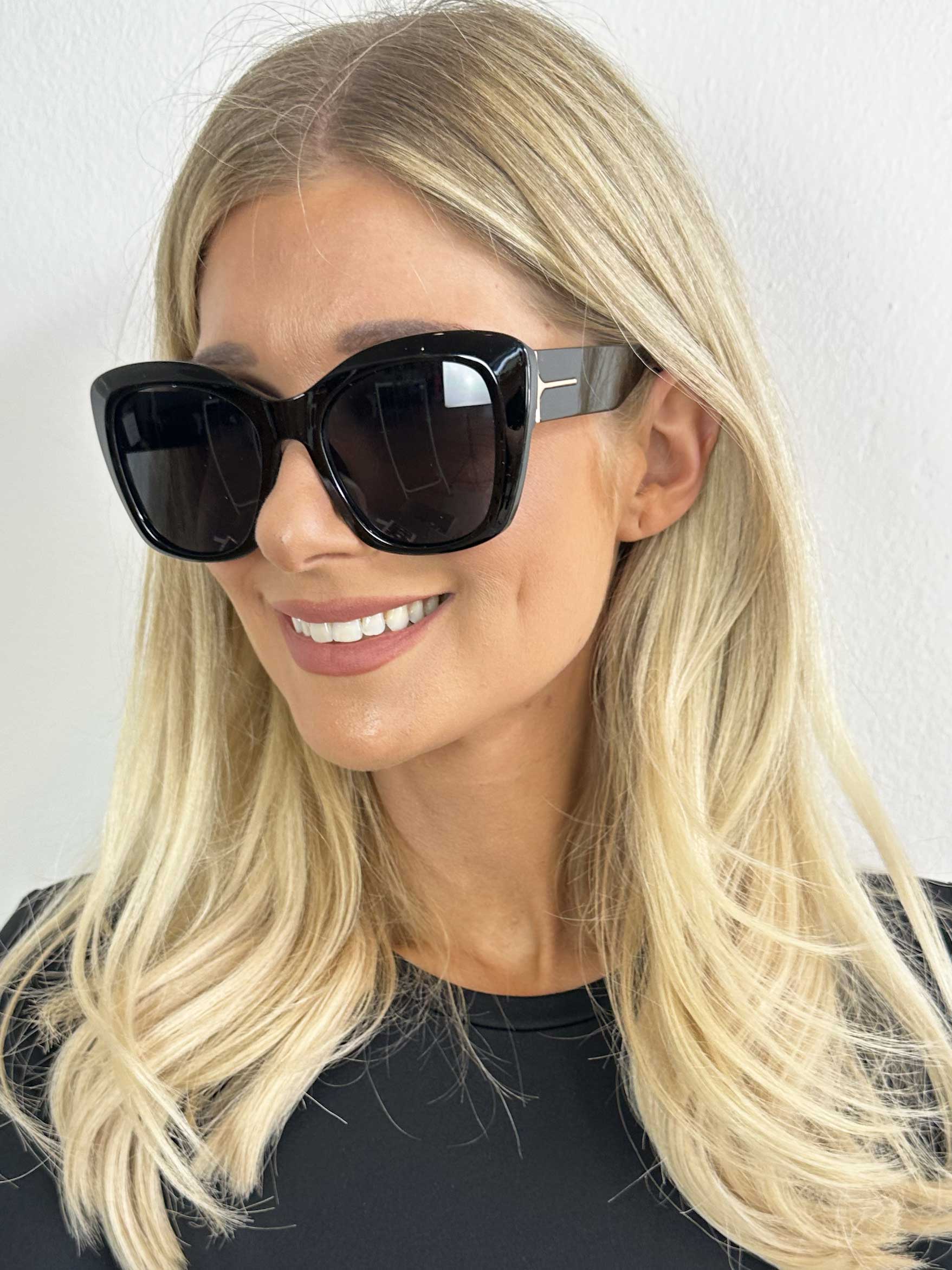 Iza - Solbriller i let cat-eye look